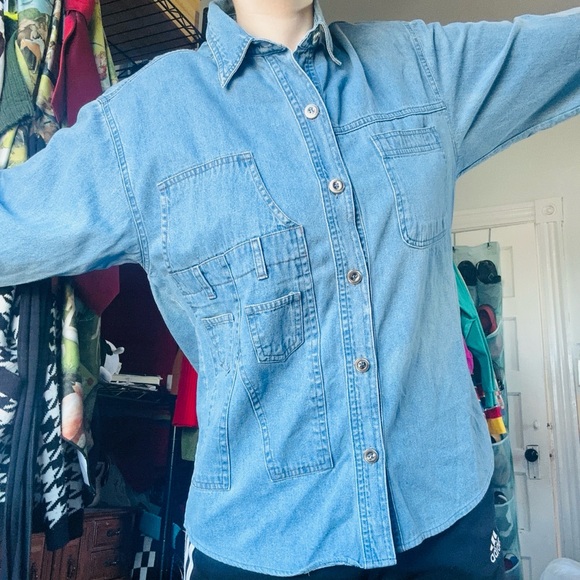 Vintage Denim Overall Button Down - Picture 5 of 6